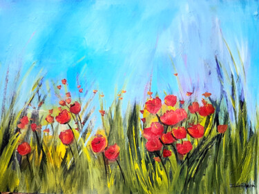 Um dia de Primavera Schilderij getiteld "Um dia de Primavera" door Ildemarina Rodrigo, Origineel Kunstwerk, Acryl