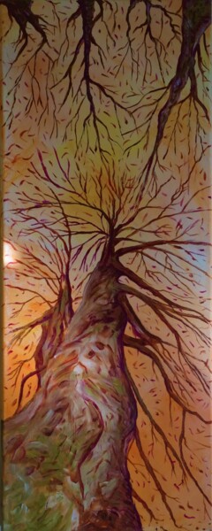 Malerei mit dem Titel "arbres 02" von Vincent Thoviste, Original-Kunstwerk, Acryl