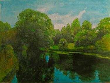 Painting titled "Song Without Words" by Leo Budhi, Original Artwork, Acrylic