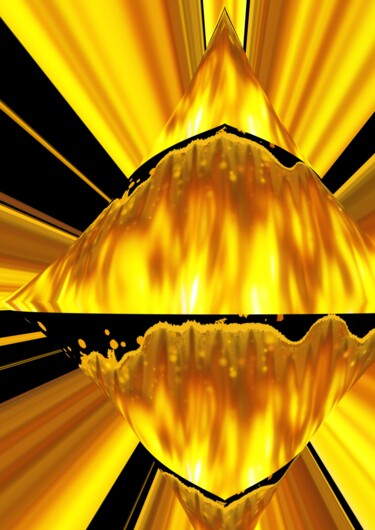 Arte digital titulada "ESQUIRLAS DEL  FUEGO" por Ro Model, Obra de arte original, Pintura Digital