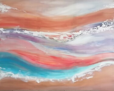 Horizon Painting titled "Horizon" by Sabrina Galijas-Reginali, Original Artwork, Acrylic Mounted on Wood Stretcher frame
