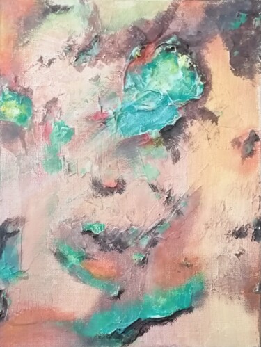 Earth Painting titled "Earth" by Sabrina Galijas-Reginali, Original Artwork, Acrylic Mounted on Cardboard