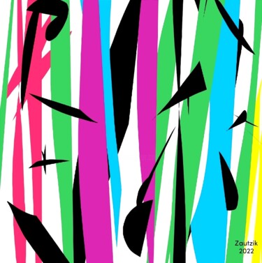 Arts numériques intitulée "D004/2022" par Marco Zautzik, Œuvre d'art originale, Peinture numérique