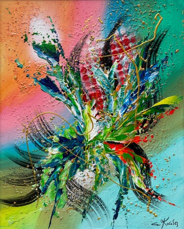 Peinture intitulée "Espoir" par Gilbert Morales, Œuvre d'art originale, Acrylique Monté sur Châssis en bois