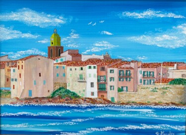 Peinture intitulée "Pittoresque" par Gilbert Morales, Œuvre d'art originale, Acrylique Monté sur Châssis en bois