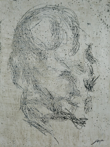 绘画 标题为“Portrait of an Old…” 由Ihar Barkhatkou, 原创艺术品, 油