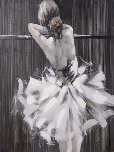 Painting titled "The Ghost of Odette" by Aryawansa Kumarasinghe, Original Artwork, Acrylic Mounted on Wood Stretcher frame