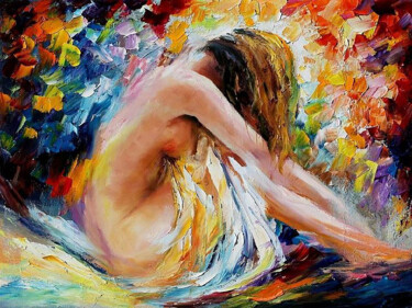 Painting titled "Silent Tears" by Aryawansa Kumarasinghe, Original Artwork, Acrylic Mounted on Wood Stretcher frame