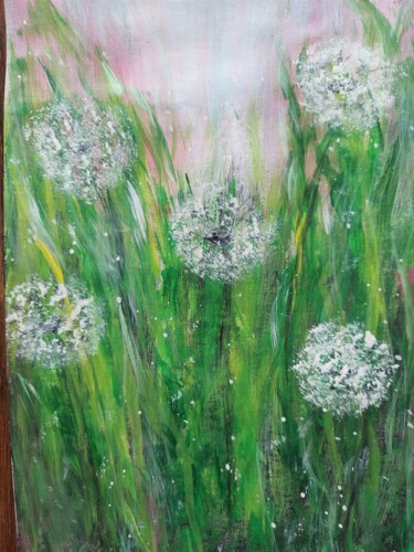Painting titled "Gentle melody of da…" by Lu Sho, Original Artwork, Acrylic
