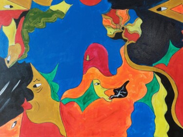 Peinture intitulée "Expressions" par Guillaume Monnet, Œuvre d'art originale, Acrylique