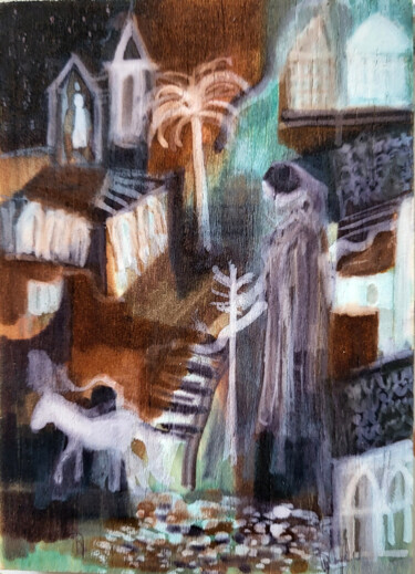 绘画 标题为“Mémoires de là-bas…” 由Muriel Cayet, 原创艺术品, 标记
