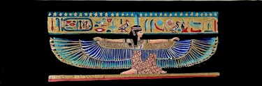 Malerei mit dem Titel "Isis" von Laure Dupuy, Original-Kunstwerk, Acryl