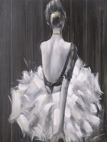 Painting titled "Stance Before the D…" by Aryawansa Kumarasinghe, Original Artwork, Acrylic Mounted on Wood Stretcher frame