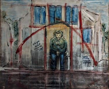 Peinture intitulée "Pause" par Franck Maury (Bellovaci), Œuvre d'art originale, Acrylique Monté sur Châssis en bois