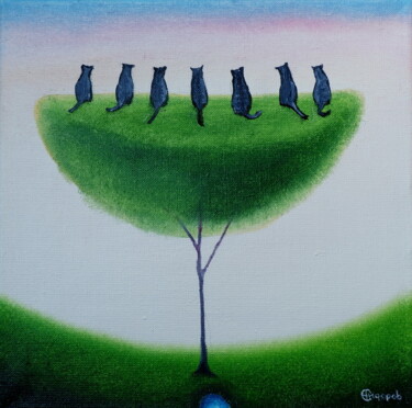 Painting titled "7" by Oleg Sidorov, Original Artwork, Oil