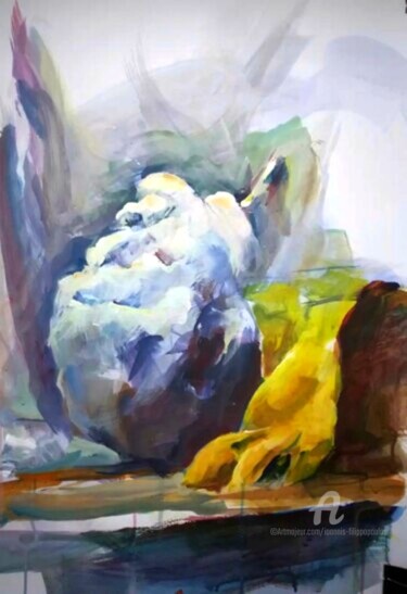 Painting titled "Λήθη / Lethe" by Ioannis Filippopoulos, Original Artwork, Acrylic
