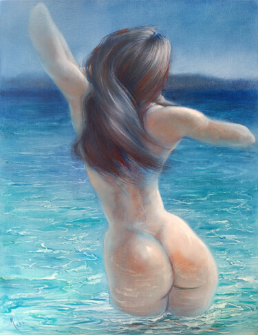 Miroitement ... Shimmer Peinture intitulée "Miroitement ... Shi…" par Isabel Mahe, Œuvre d'art originale, Huile Monté sur Châssis en bois