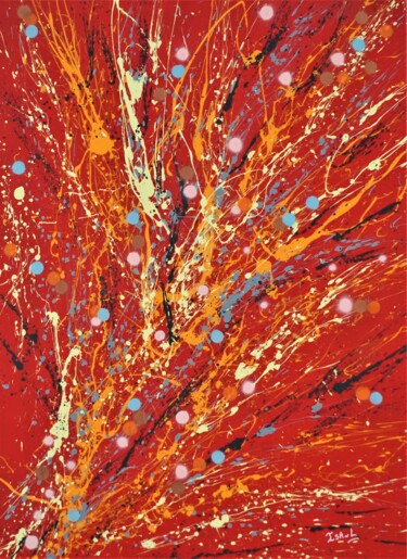 Peinture intitulée "N° 21.07 Evasion" par Isa-L, Œuvre d'art originale, Acrylique Monté sur Châssis en bois