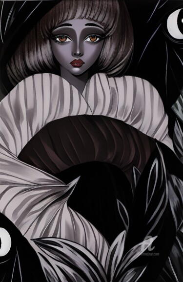 Printmaking titled "Spring night's dream" by Artynkom, Original Artwork, Digital Print