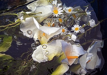 제목이 "marguerites et arums"인 사진 Aquartistiq로, 원작, 디지털
