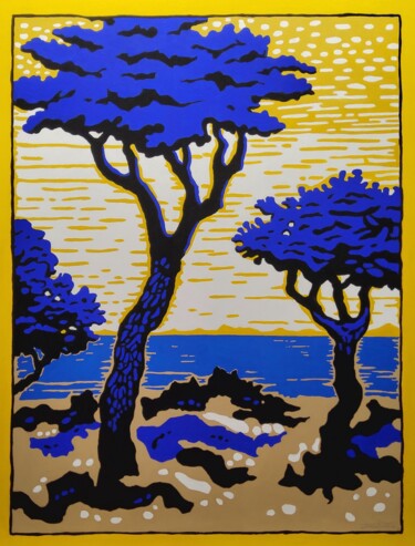 Peinture intitulée "Méditerranée, conce…" par Thomas Rodet, Œuvre d'art originale, Acrylique