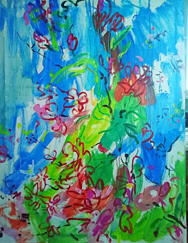 Ζωγραφική με τίτλο "pear blossom" από Марина Климан, Αυθεντικά έργα τέχνης, Λάδι