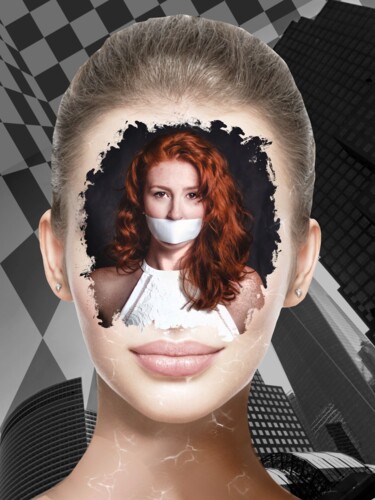Digital Arts με τίτλο "Broken Words" από Ylenia Pizzetti, Αυθεντικά έργα τέχνης, Χειρισμένη φωτογραφία Τοποθετήθηκε στο Ξύλι…