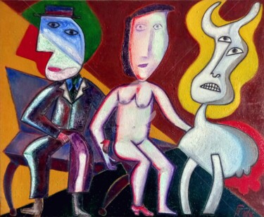 The Last Stop Peinture intitulée "The Last Stop" par Luis Fraile, Œuvre d'art originale, Huile Monté sur Châssis en bois