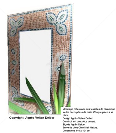 Design titled "Mosaïque Pièce Uniq…" by Agnès Velten Deiber, Original Artwork, Furniture