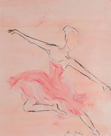绘画 标题为“La danseuse rose” 由Florence Giraud, 原创艺术品, 丙烯