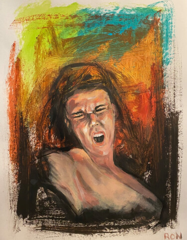 "The Ex" başlıklı Resim Ronny Simon tarafından, Orijinal sanat, Akrilik