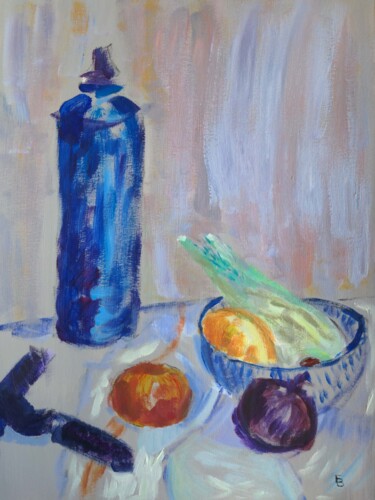 Peinture intitulée "Nature morte à la g…" par Barbour, Œuvre d'art originale, Acrylique