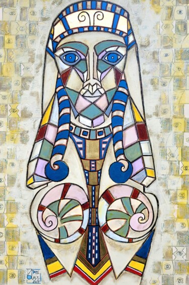 Peinture intitulée "DAME" par Zol Artistic, Œuvre d'art originale, Acrylique