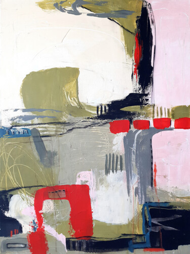 Spring in the city no. 2 Painting titled "Spring in the city…" by Iulia Paun, Original Artwork, Acrylic Mounted on Wood Stretcher frame