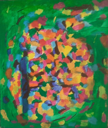 Painting titled "Abstract acrylic ar…" by Krishna Art Gallery, Original Artwork, Acrylic