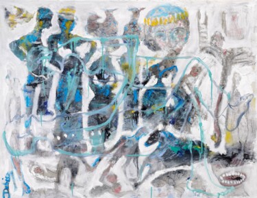One minute communication with karma Pintura titulada "One minute communic…" por Dalma Schwertführer-Dobisz, Obra de arte original, Oleo