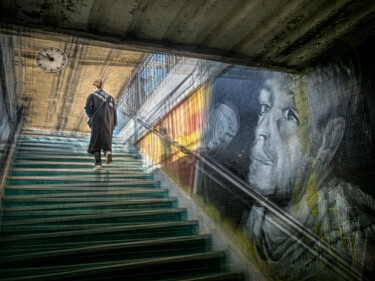 Onze heure moins dix heure de Dijon Gare de Chalon-Sur-Saône Photography titled "Onze heure moins di…" by Alain Rappeneau, Original Artwork, Digital Photography