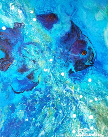 Peinture intitulée "SILENCE" par Brigitte Parmentier, Œuvre d'art originale, Acrylique Monté sur Châssis en bois