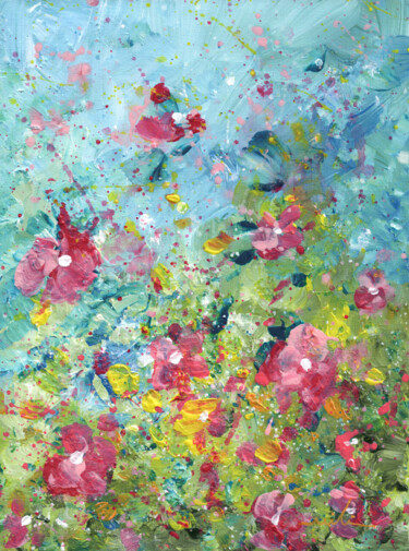 绘画 标题为“Spring Is In The Ai…” 由Miki De Goodaboom, 原创艺术品, 丙烯 安装在纸板上