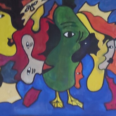 Peinture intitulée "Un MONDE FIGURATIF…" par Guillaume Monnet, Œuvre d'art originale, Acrylique
