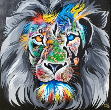 I am the king 绘画 标题为“I am the king” 由Kevin Jjagwe, 原创艺术品, 丙烯