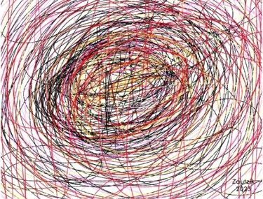 Arts numériques intitulée "D019/2023" par Marco Zautzik, Œuvre d'art originale, Peinture numérique