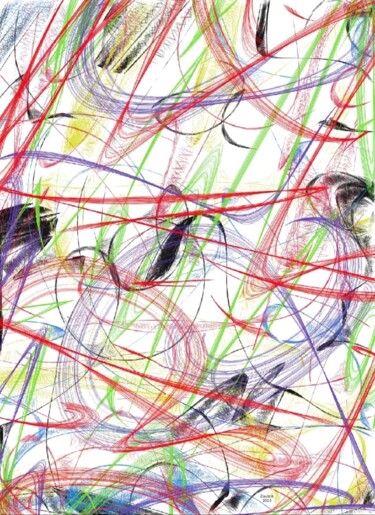 Arts numériques intitulée "D020/2023" par Marco Zautzik, Œuvre d'art originale, Peinture numérique