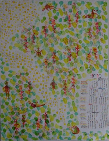 Peinture intitulée "3030 Vesce des forê…" par Grégoire Koutsandréou, Œuvre d'art originale, Acrylique