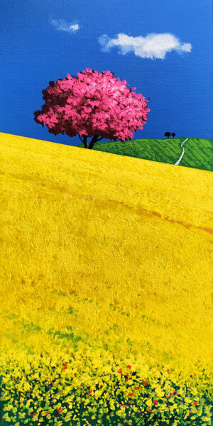 Painting titled "FIORI DI PRIMAVERA 2" by Gio Mondelli, Original Artwork, Acrylic