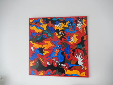 Peinture intitulée "Une bouffée d'oxygè…" par Guillaume Monnet, Œuvre d'art originale, Acrylique