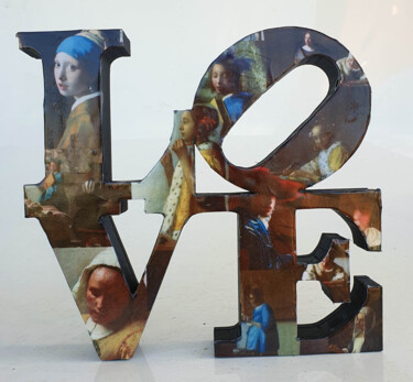 제목이 "PyB Love Vermeer, 2…"인 조형물 Pyb로, 원작, 수지