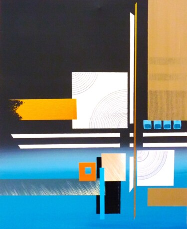 Pintura titulada "N°960" por Pierre Fillastre, Obra de arte original, Acrílico Montado en Bastidor de camilla de madera