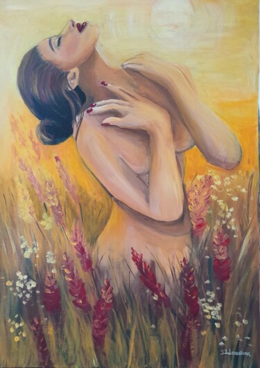 绘画 标题为“Sentir a luz do sól” 由Ildemarina Rodrigo, 原创艺术品, 丙烯