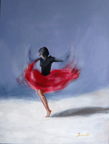 「Danse」というタイトルの絵画 Yura Zaikaによって, オリジナルのアートワーク, アクリル